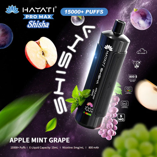 Hayati Shisha 15000 - Apple Mint Grape