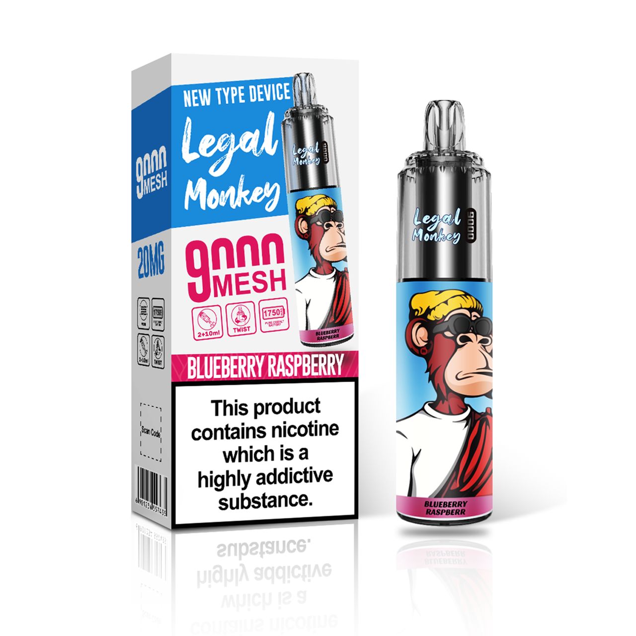 Legal Monkey 9000 - Blueberry Raspberry