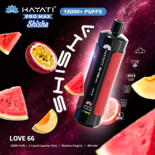 Hayati Shisha 15000 - Love 66