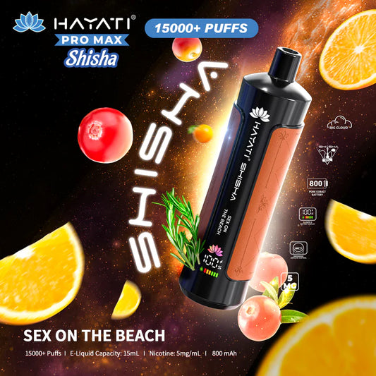 Hayati Shisha 15000 - Sex On The Beach