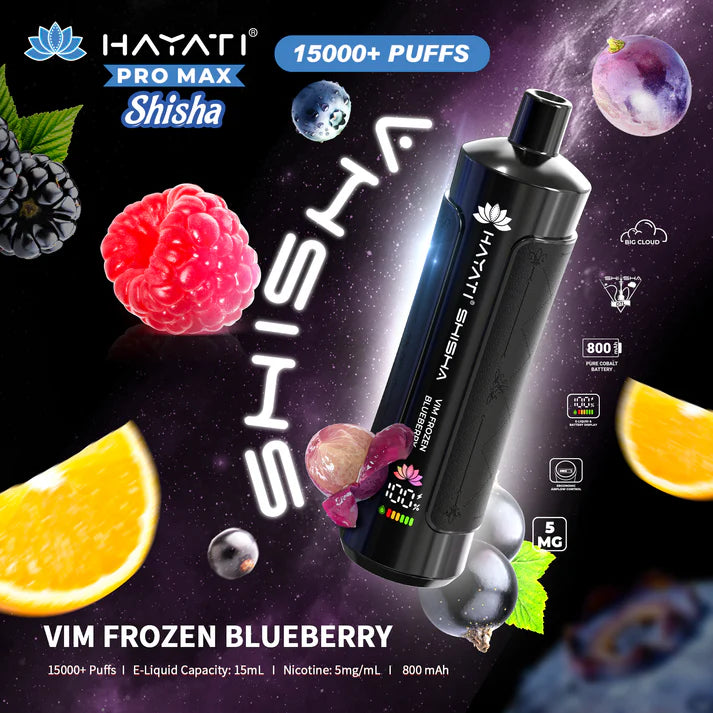 Hayati Shisha 15000 - Vim Frozen Blueberry